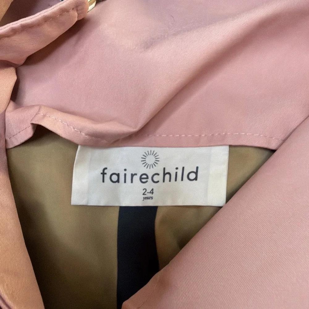 Fairechild Waterproof Rain Overall/Bibs Size 2 To 4 Years Dusty Rose